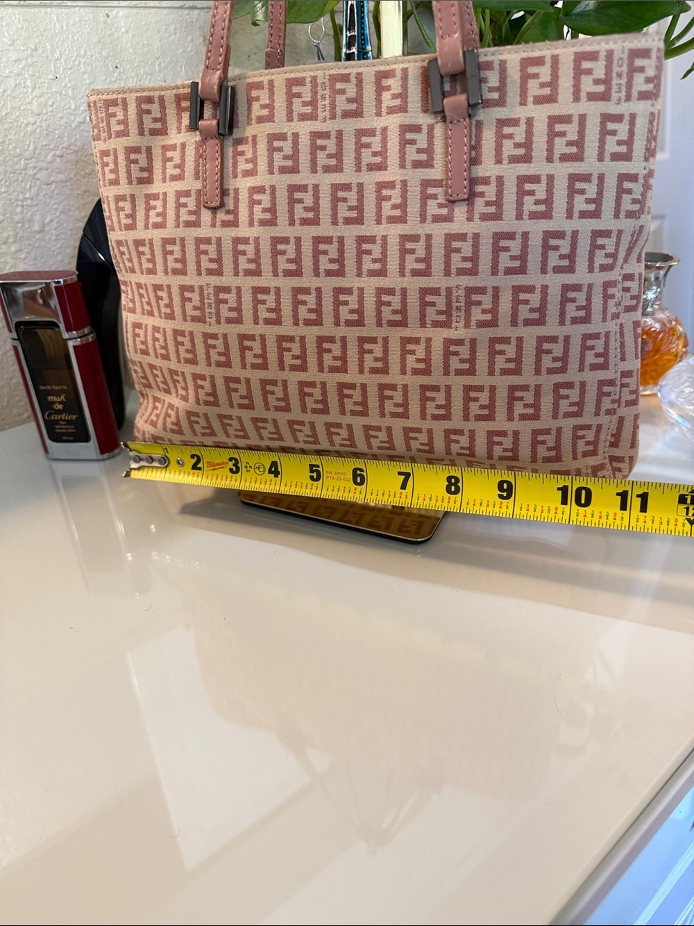 Vintage Fendi Zucchino Small pink Tote bag - Picture 12 of 16